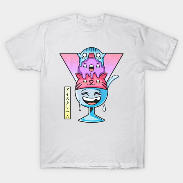 Kawaii ice cream T-Shirt by Sweet Kawaii